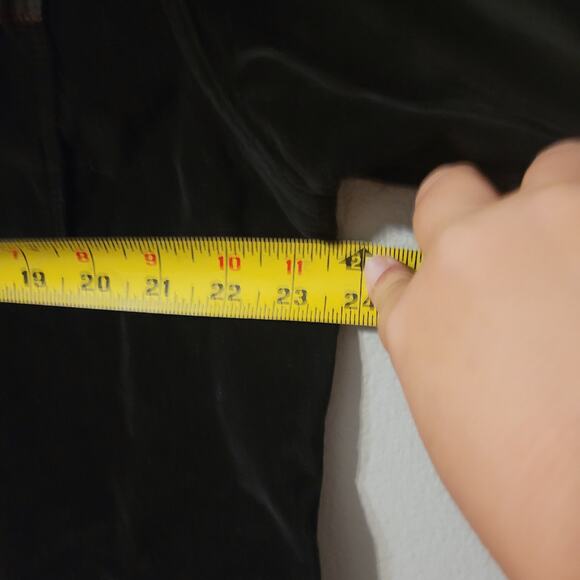 32 Bar Blues Shirt Mens Large Black Elbow Patches Velour Button Up Long Sleeve - Picture 8 of 9